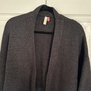 Anthropologie dark gray knit sweater. Fabric is soft and medium weight.